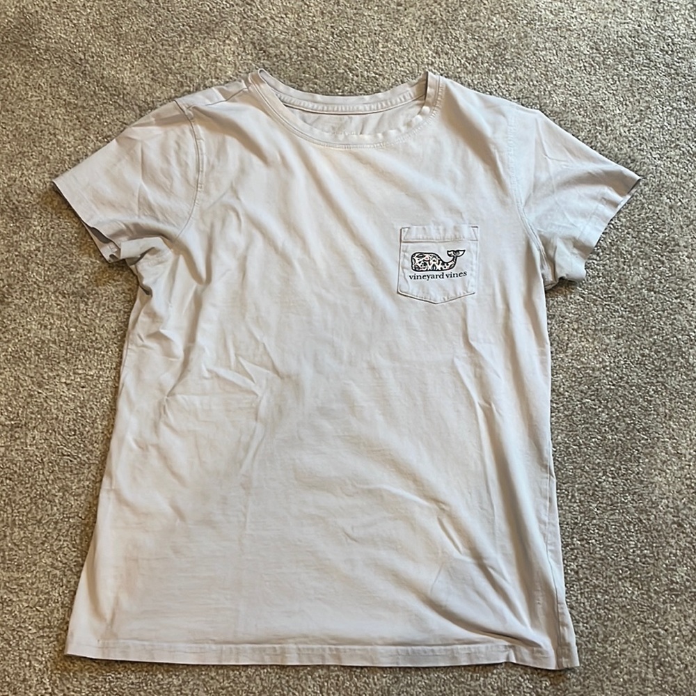 Women's Vineyard Vines Baby Blue Shirt Whale